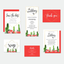 Cactus, Succulent and Floral Wedding Collection