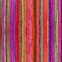 pat - Red Boho Hippie Stripes 