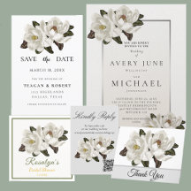 Floral | Ivory Magnolia Blossoms Wedding 