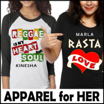 Reggae T-Shirts for WOMEN