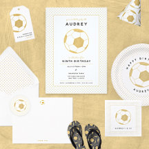 Soccer Custom Invitations, Decor and Gifts