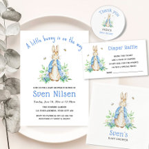 Peter Rabbit Cute Baby Shower