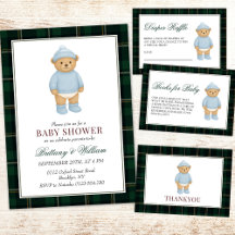Preppy Bear Baby Shower 