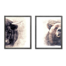 Animal Watercolor Abstract Art