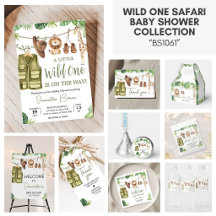 Little Wild One Safari Baby Shower Collection