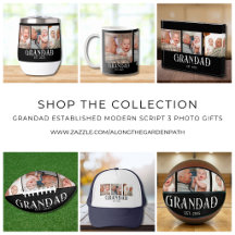 Grandad Established  3 Photo Gifts For Grandad