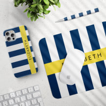 Navy Blue Stripes - Home Decor Collection