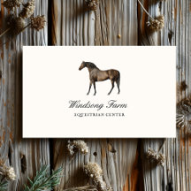 Equestrian Business Cards