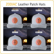 ZODIAC - Leather Patch Hats