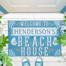Beach House Wood Sign Matching Set