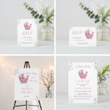 Pink Stroller Baby Shower