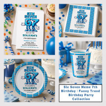 Six Seven Meme 7th Birthday Party Collection 