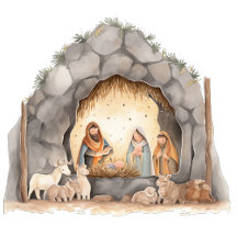 Christmas Nativity Scene - The Birth of Jesus