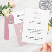 Blush Ampersand Wedding | Modern Minimalist