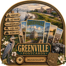 Greenville Mississippi Postcards/Gifts