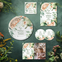 One in a Melon Watermelon Watercolor 1st Birthday