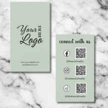 Connect with Us Business Cards