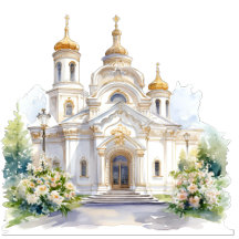 Luxury White and Gold Church Wedding Collection