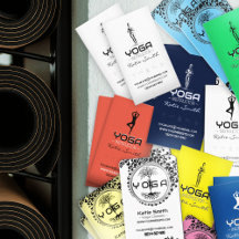 Yoga Themed Business Cards