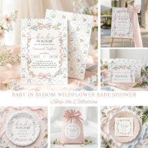 Baby in Bloom Vintage Wildflower Baby Shower