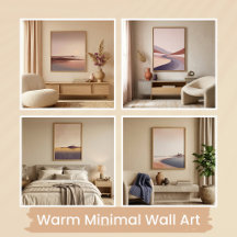 Warm Minimal Wall Art