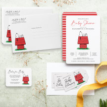 Snoopy and Doghouse Baby Shower