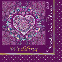 Cardinal red Rosace Wedding