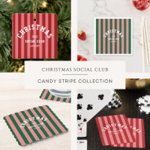 Christmas Social Club Candy Stripes