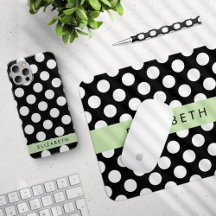Polka Dot Pattern, Green - Home Decor Collection