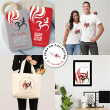 YOGA OM/AUM CALLIGRAPHY SYMBOL AND SPIRITUAL FLAME