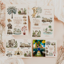 Calling All Party Animals Safari Zoo Birthday 