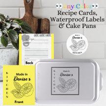 Made In [Your Name] Kitchen Labels & Kitchen Items