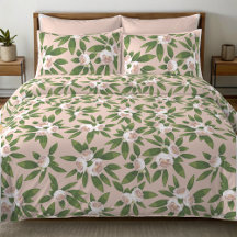 Garden Harmony: Camellias and Greenery