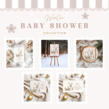 Rustic Reindeer Winter Baby Shower