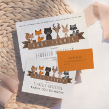 Friends of the Forest Woodland Animals Baby Shower