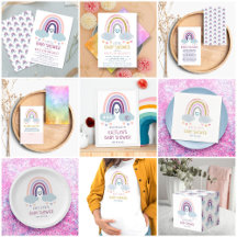 Cute Little Rainbow Baby Shower Collection