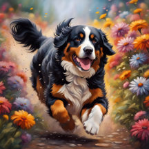 Beautiful Bernese Mountain Dogs