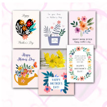 Floral Mother's Day Greeting Cards