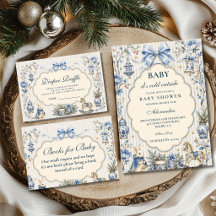 Vintage Storybook Christmas Baby Shower