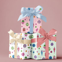 Nostalgic Mid-Century Christmas Gift Wrap