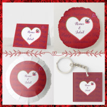 Romantic Heart & Key Valentine's Day Gifts Cards