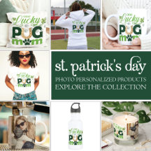 St. Patrick's Pug Mom