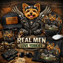 Real Men Love Yorkies – Gifts for Him Collection 