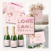 A petals and prosecco bridal shower collection