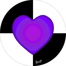 Purple Heart B&W school, cards, stationery...