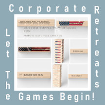 Branded Topple Tower Games Corporate Business Logo