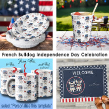 French Bulldog Independence Day Celebration