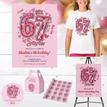 Six Seven 67 Meme Girls Birthday & Accessories