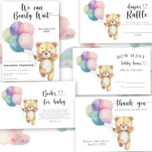 Teddy Bear Balloons Baby Shower