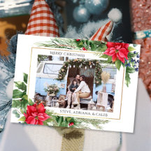 Watercolor Floral Christmas Holiday Gifts